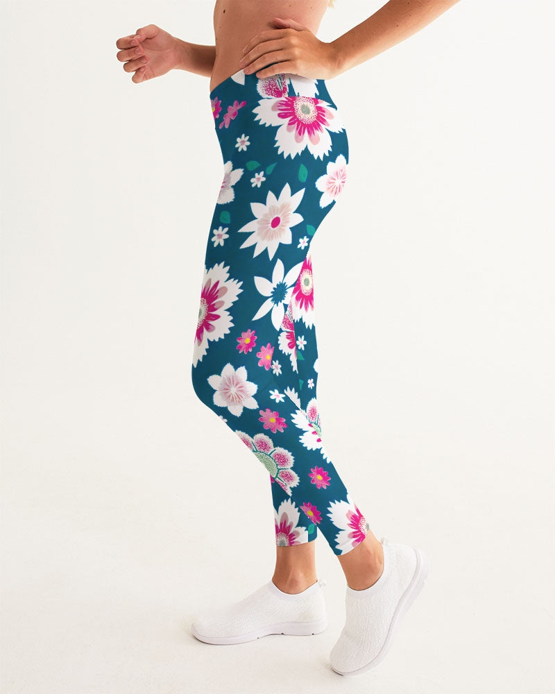 Beautiful floral pattern Women's All-Over Print Yoga Pants