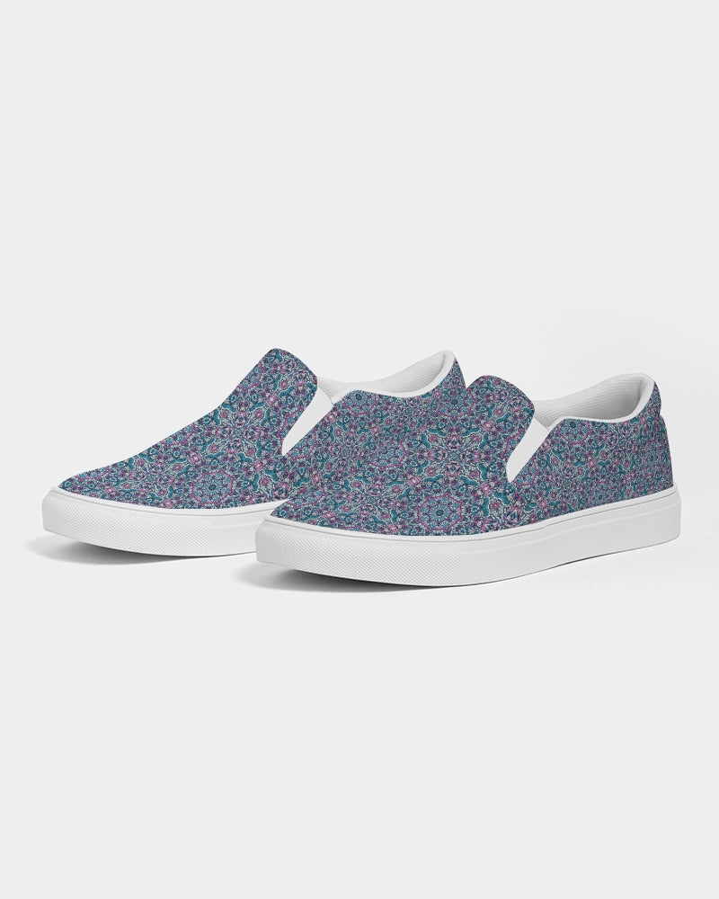 Trainers. blue mosaic Men's Slip-On Canvas Shoe