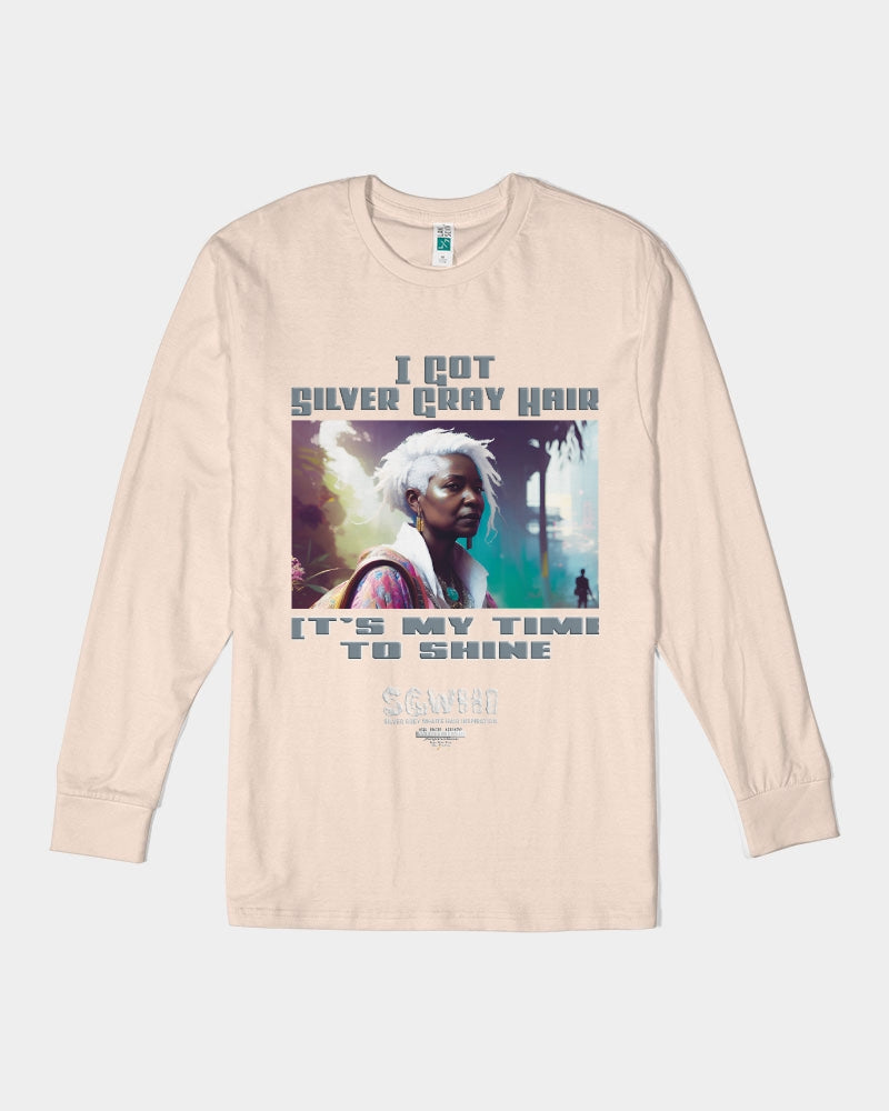 Black sister time to shine Unisex Long Sleeve Tee | Lane Seven