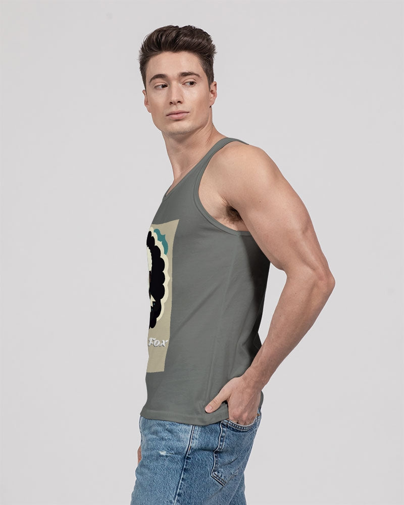 Black gentleman Silverfox Unisex Jersey Tank | Bella + Canvas