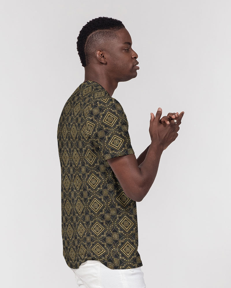 Brown Diamond pattern Men's Everyday Pocket Tee