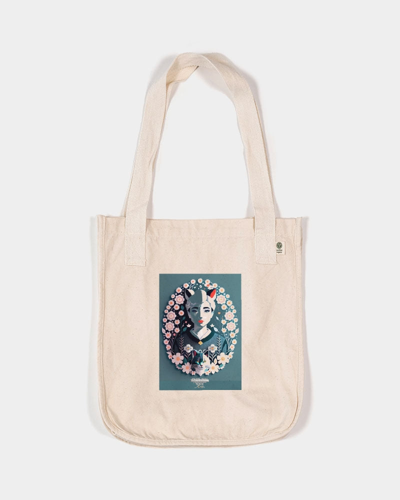 Silverfox flower Organic Cotton Canvas Market Tote | Econscious