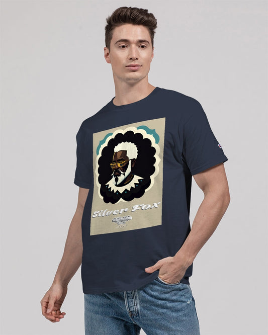 Black gentleman Silverfox Unisex Tee | Champion