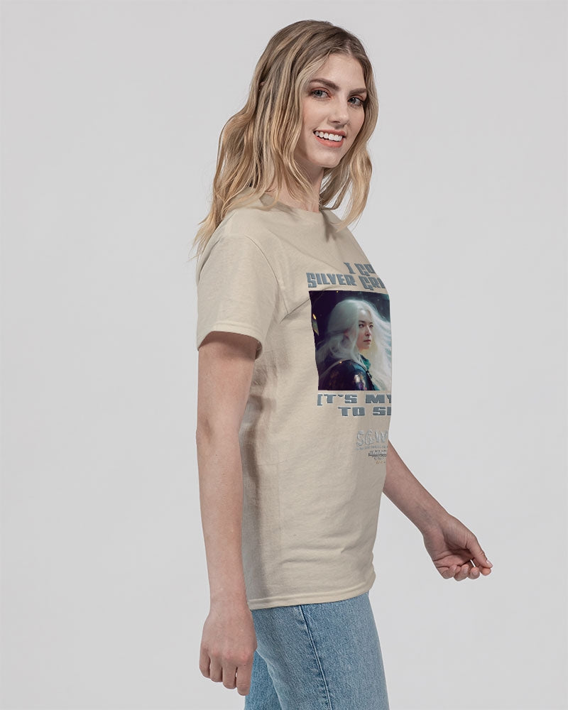 Beautiful white woman my time to shine Unisex Ultra Cotton T-Shirt | Gildan