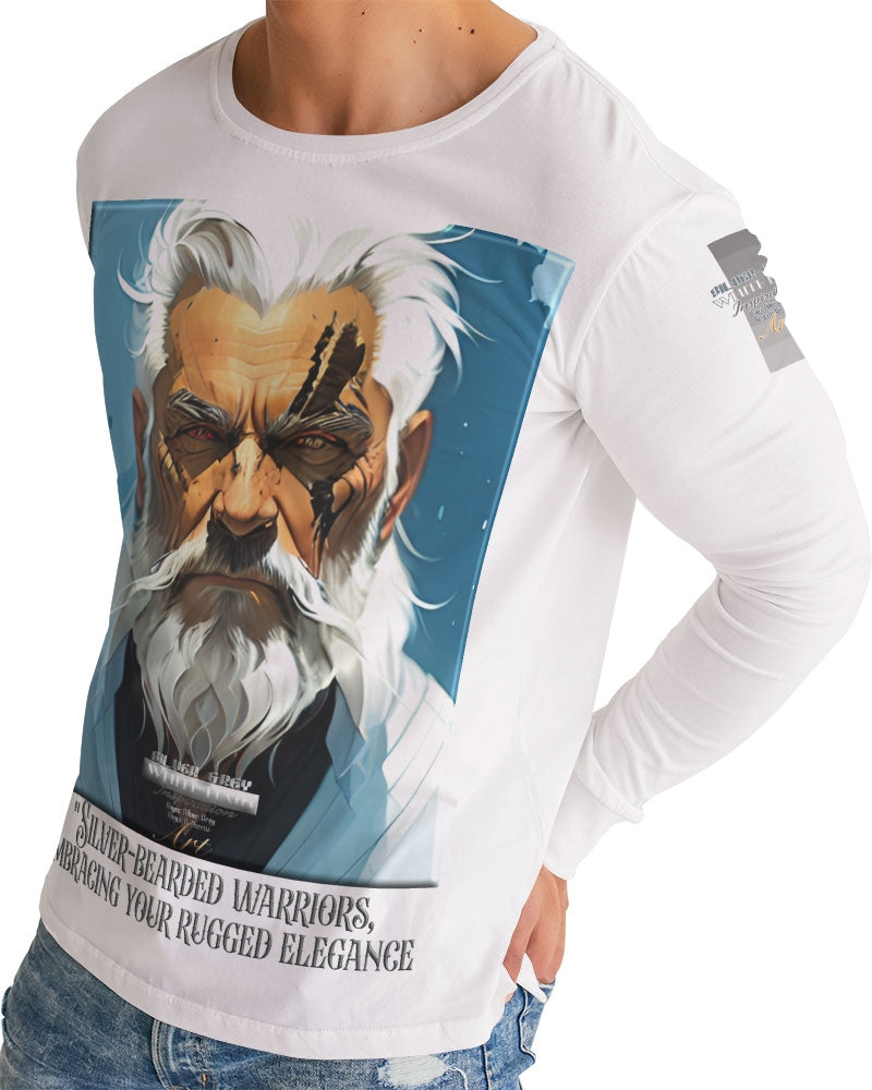 Silver bearded warrior Men's Long Sleeve Tee