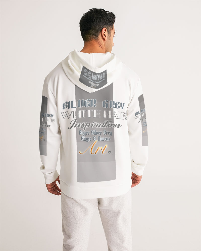 New silver grey Man style Men's All-Over Print Hoodie