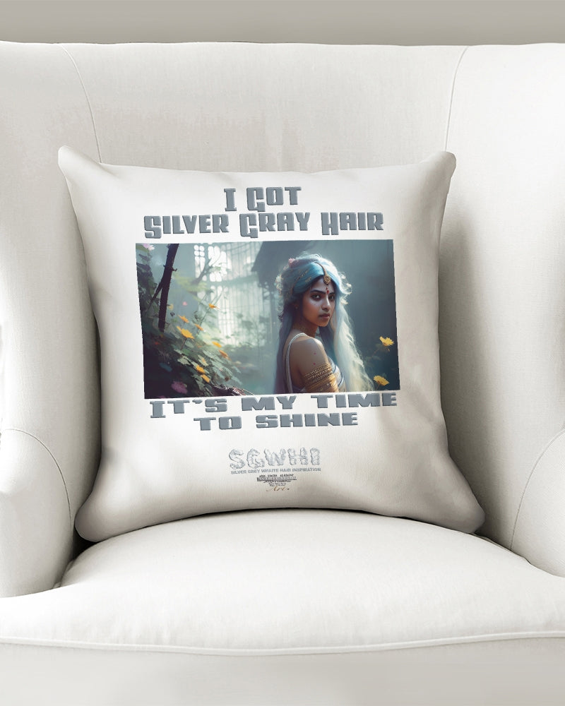 Indian sister to shine Throw Pillow Case 16"x16"