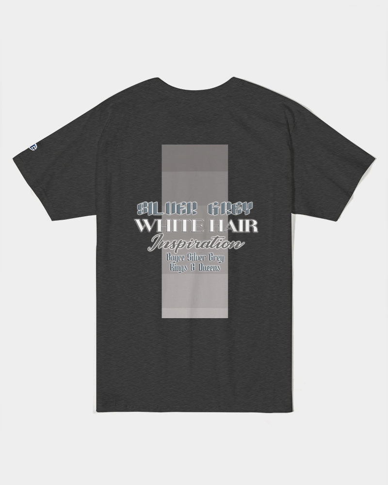 Promoting Indian women with silver grey hair Unisex Tee | Champion