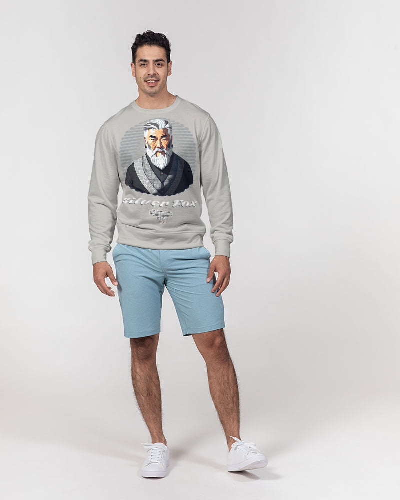 Asian Silverfox Men Men's Classic French Terry Crewneck Pullover