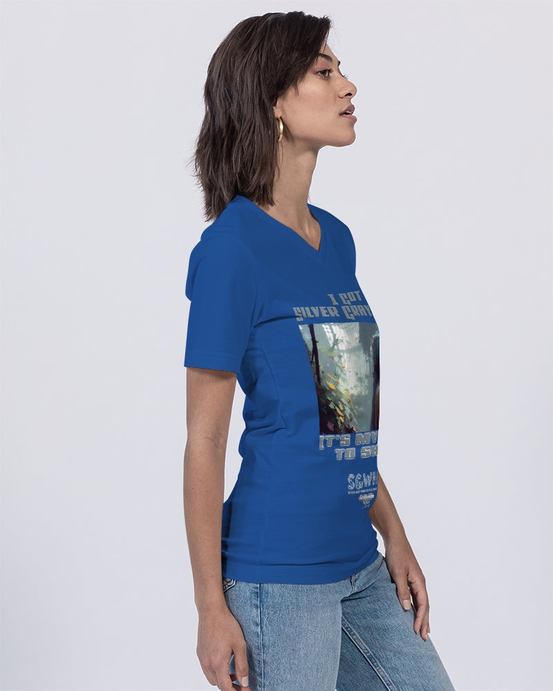 Indian sister to shine Unisex Jersey V-Neck Tee | Bella + Canvas