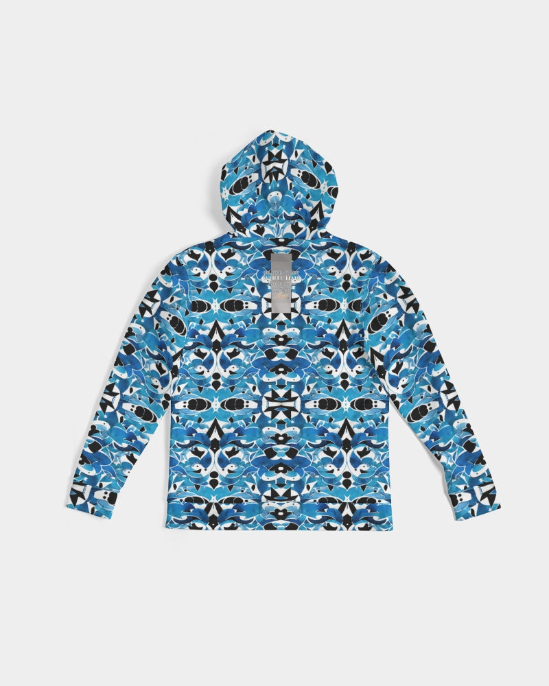 Blue Abstract pattern design Men's Hoodie