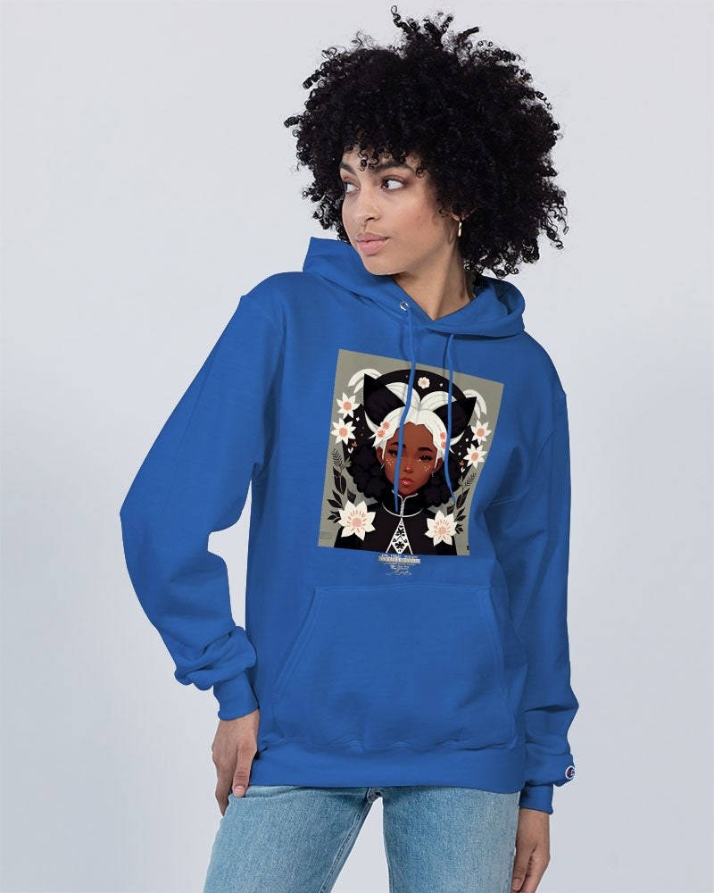 Nubian girl silver fox Unisex Hoodie | Champion