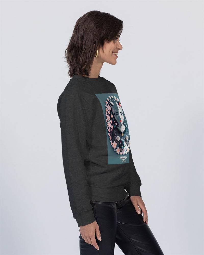 Silverfox flower Unisex Premium Crewneck Sweatshirt | Lane Seven