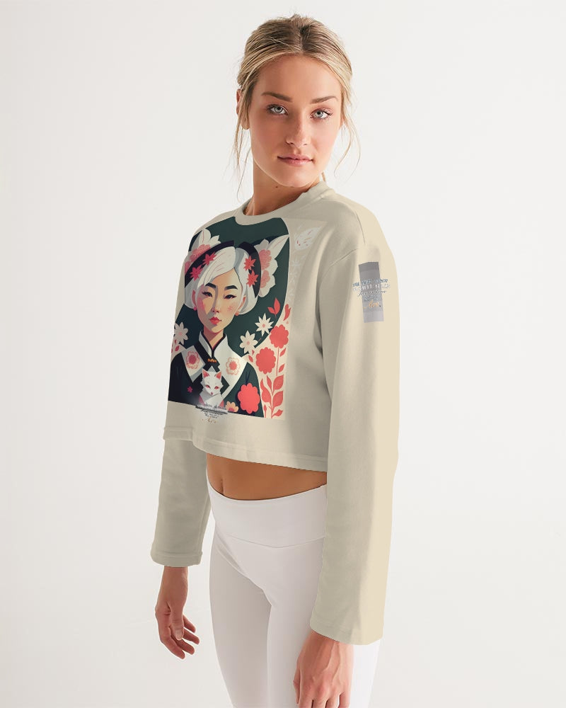 Asian silverfox Women's Cropped Sweatshirt