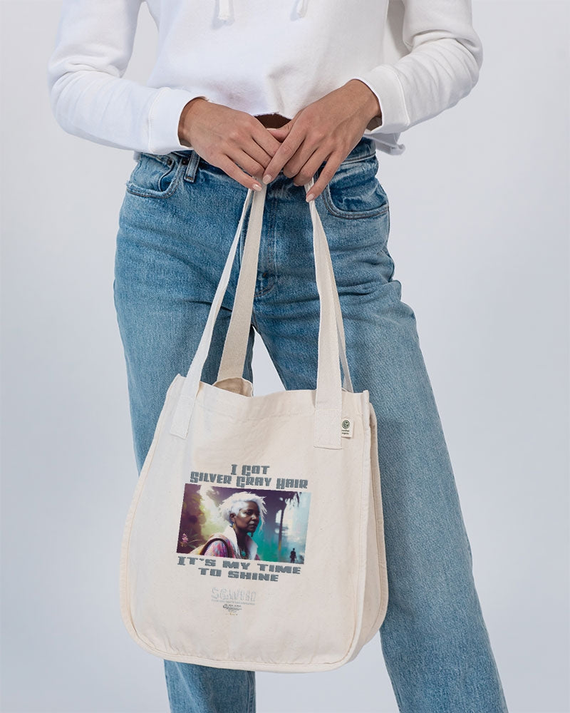 Black sister time to shine Organic Cotton Canvas Market Tote | Econscious