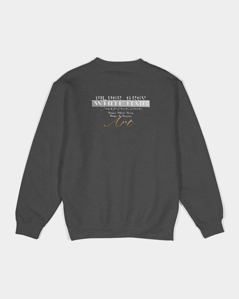 Promoting black women with silver grey hair Unisex Premium Crewneck Sweatshirt | Lane Seven