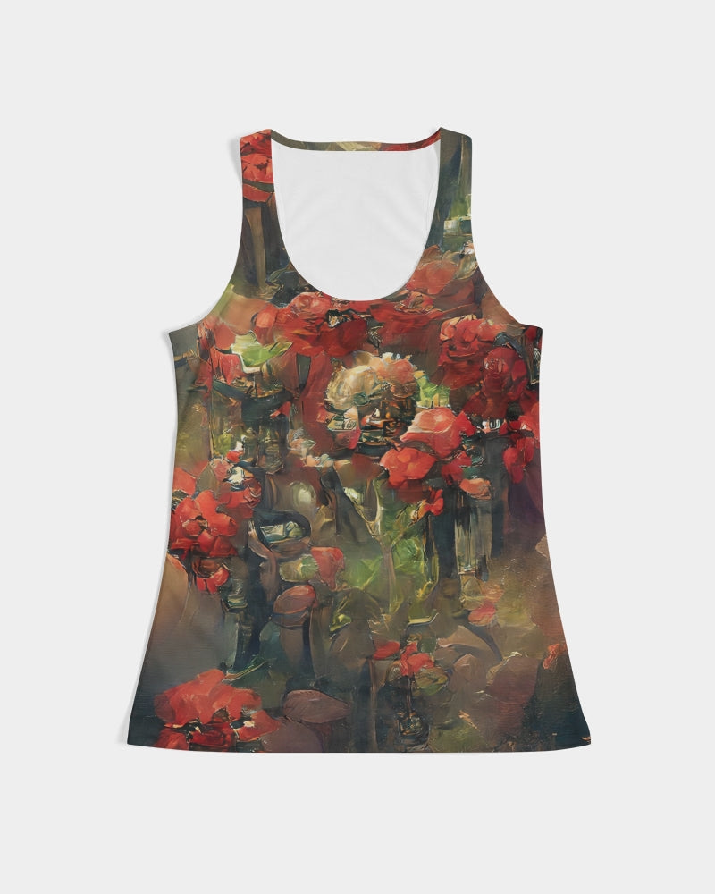 Abstract Rose design Women's Tank