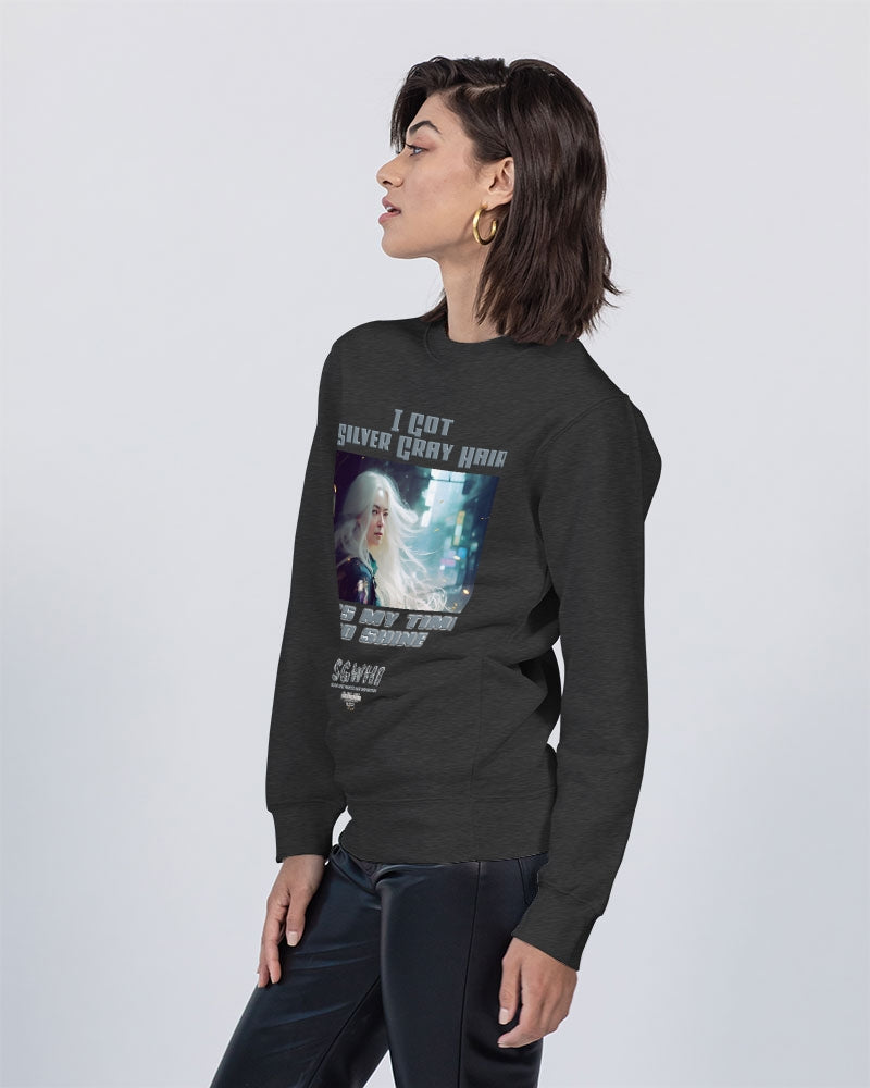 Beautiful white woman my time to shine Unisex Premium Crewneck Sweatshirt | Lane Seven