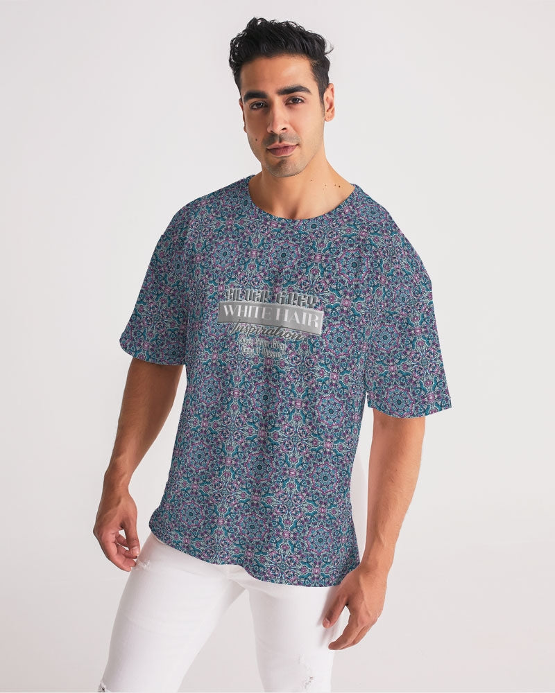 Beautiful mosaic blue pattern Men's Premium Heavyweight Tee