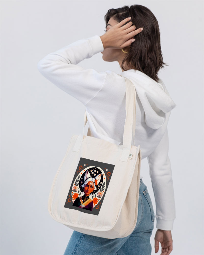 Indian Silver fox Organic Cotton Canvas Market Tote | Econscious