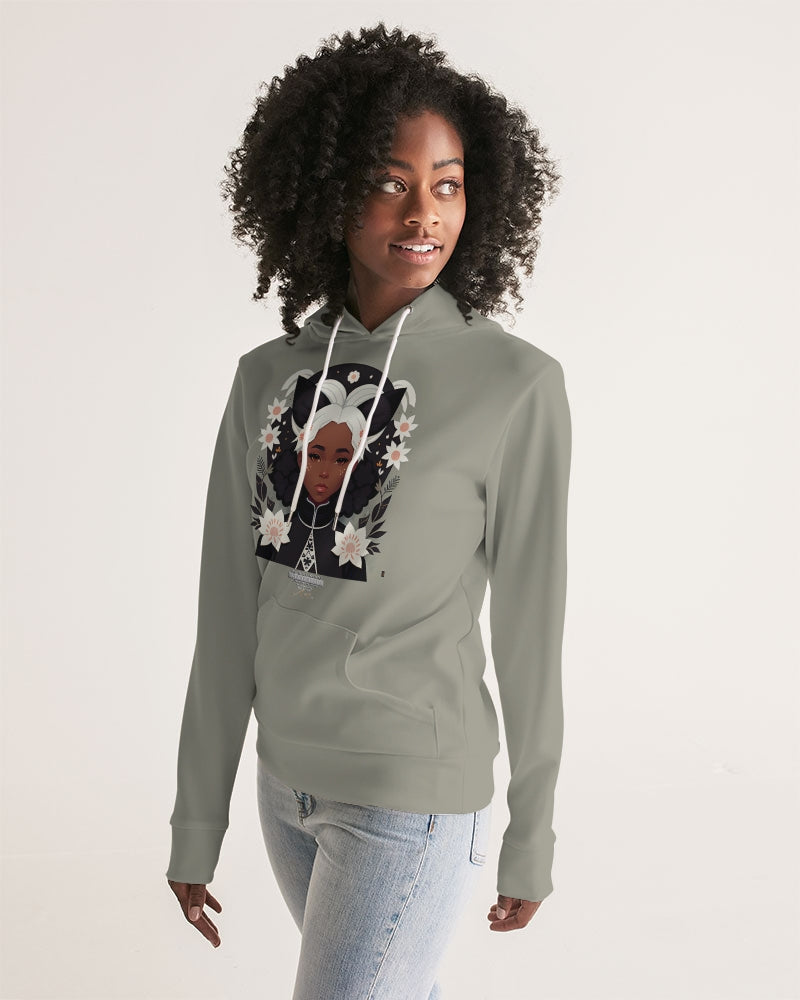 Nubian girl silver fox Women's Hoodie