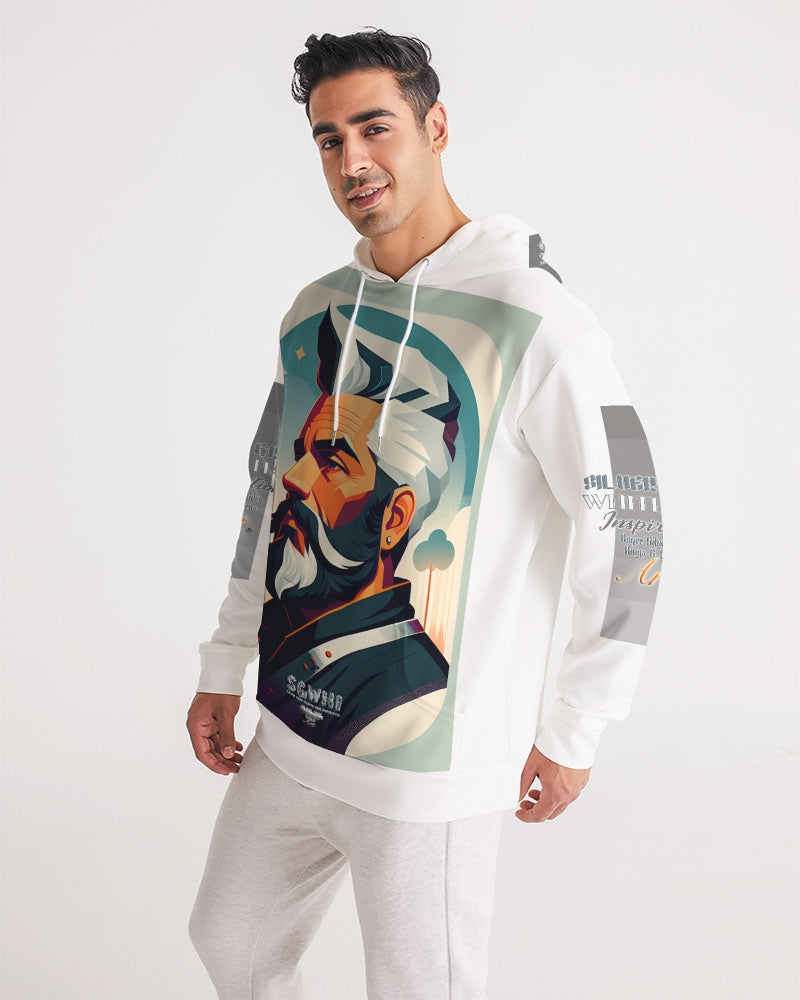 New silver grey Man style Men's All-Over Print Hoodie