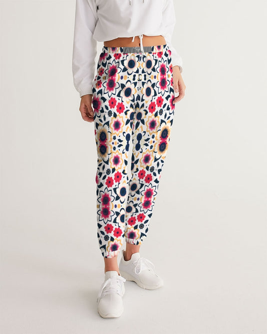 Abstract flower pattern Women's All-Over Print Track Pants