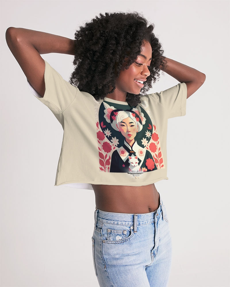 Asian silverfox Women's Lounge Cropped Tee