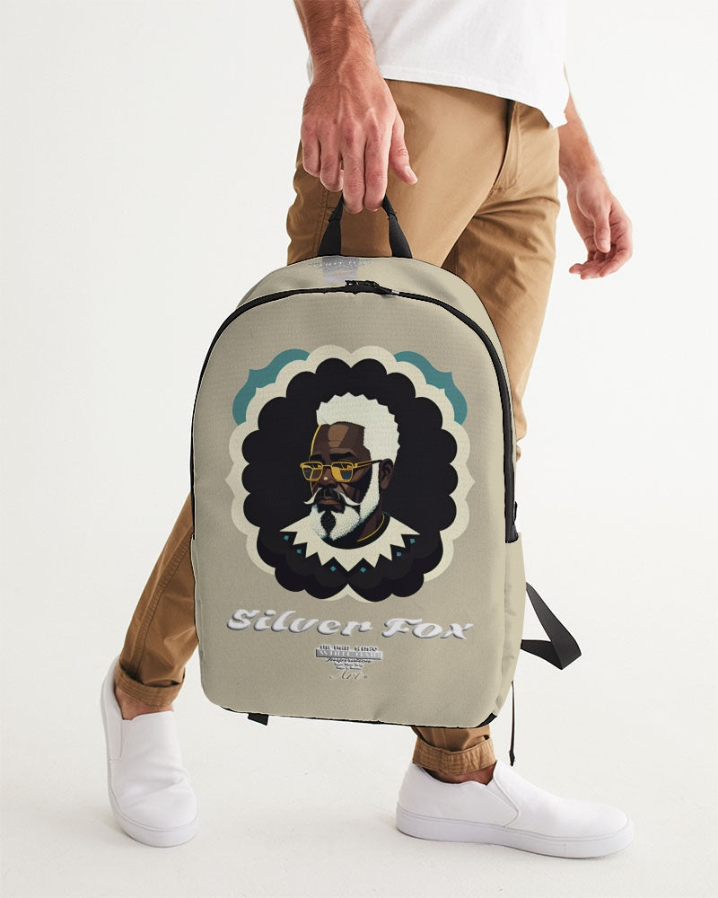 Black gentleman Silverfox Large Backpack