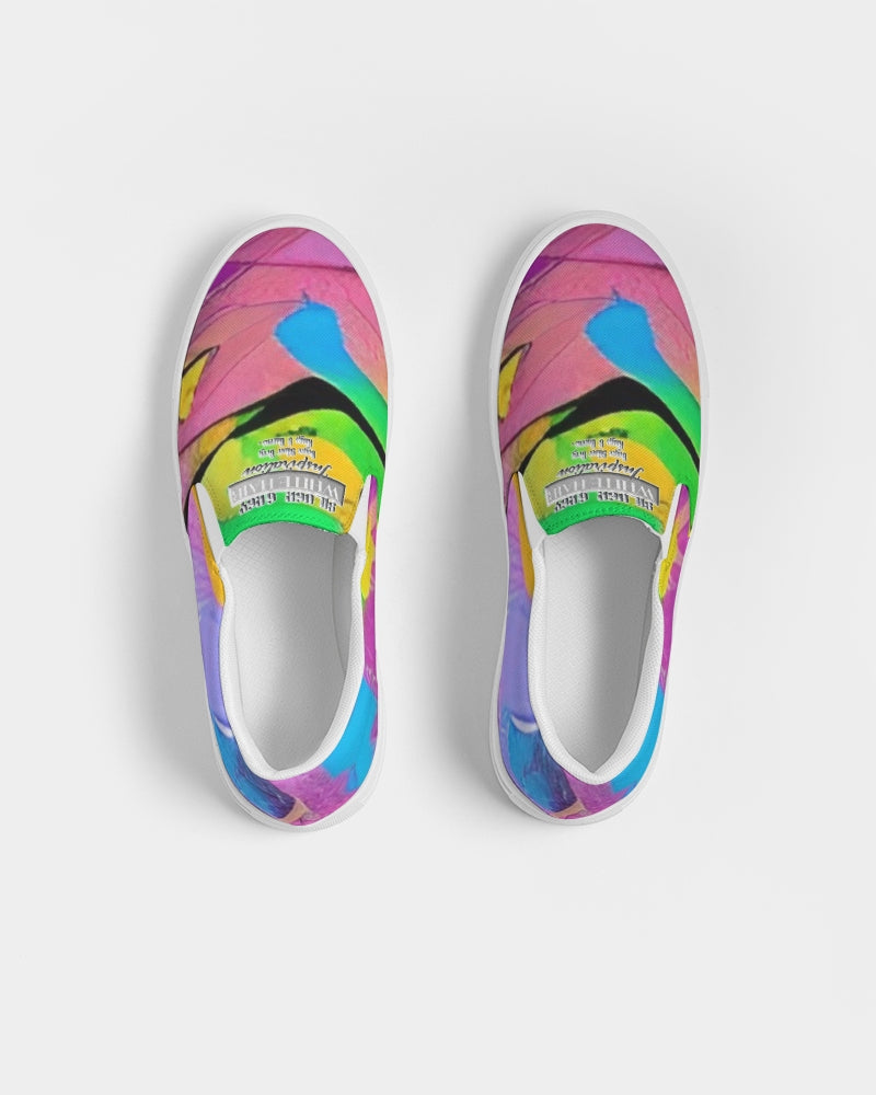 Abstract pattern for shoes Men's Slip-On Canvas Shoe