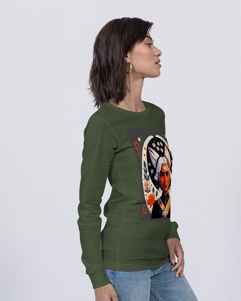 Indian Silver fox Unisex Jersey Long Sleeve Tee | Bella + Canvas