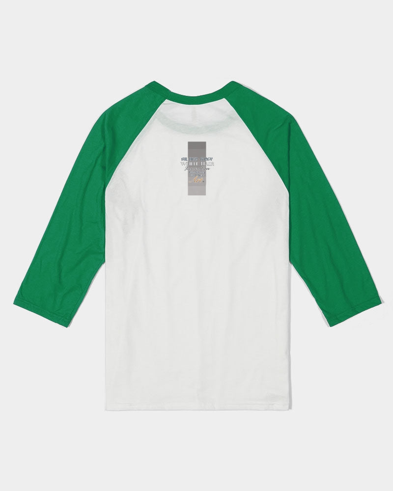 Silverfox flower Unisex Three-Quarter Sleeve Baseball Tee | Bella + Canvas