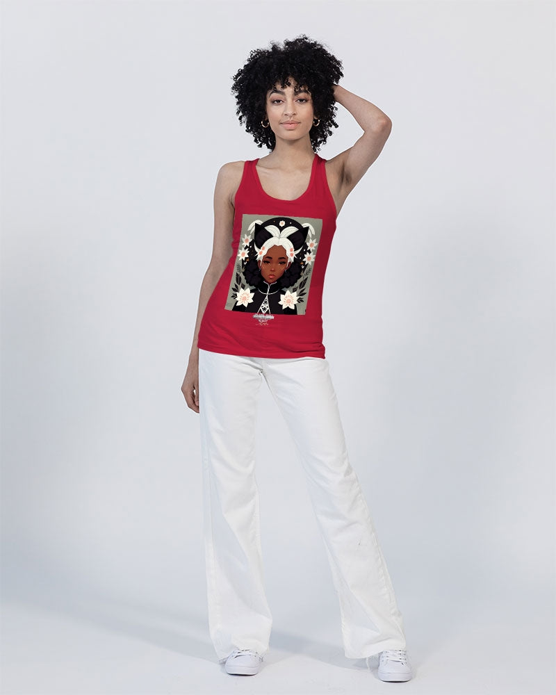 Nubian girl silver fox Unisex Jersey Tank | Bella + Canvas