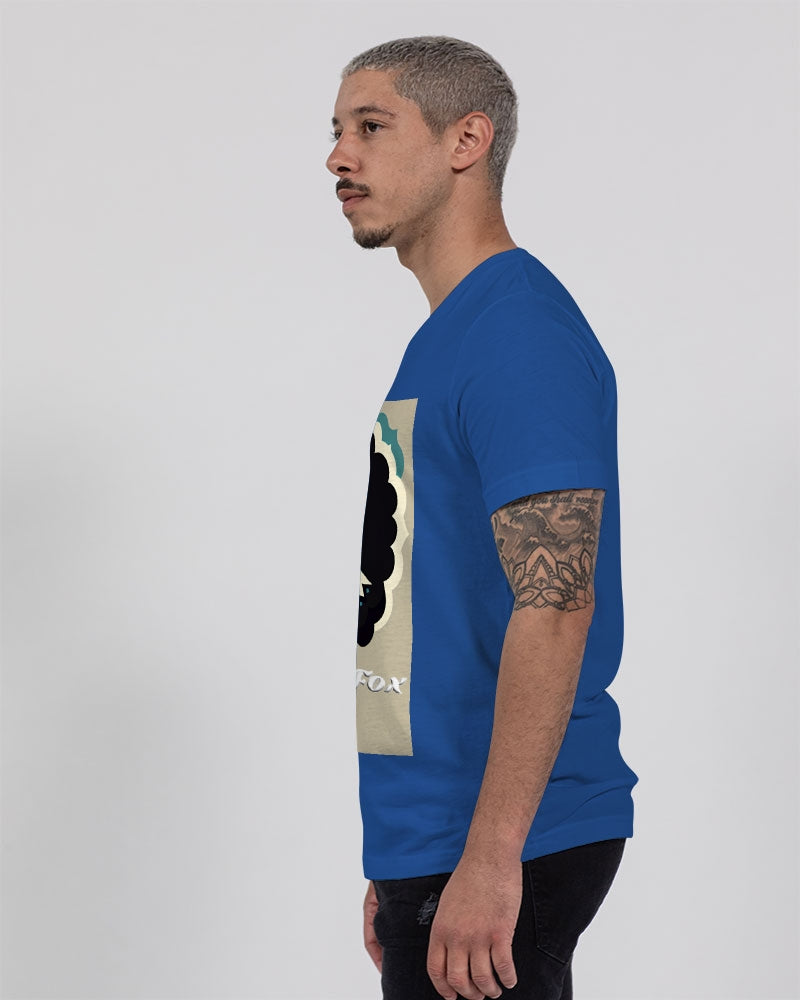 Black gentleman Silverfox Unisex Jersey V-Neck Tee | Bella + Canvas