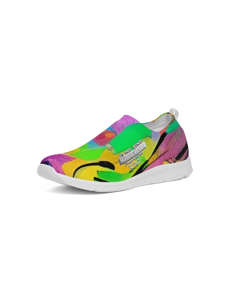 Abstract pattern for shoes Men's Slip-On Flyknit Shoe