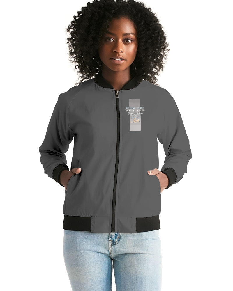 Indian Silver fox Women's Bomber Jacket