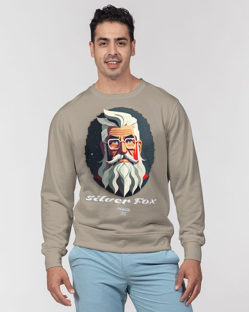 Silverfox gentlemen Men's Classic French Terry Crewneck Pullover