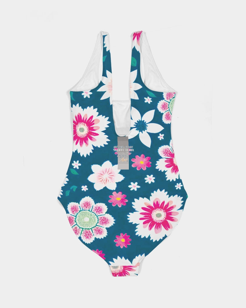 Beautiful floral pattern Women's All-Over Print One-Piece Swimsuit