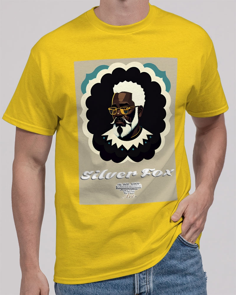 Black gentleman Silverfox Unisex Heavy Cotton T-Shirt | Gildan