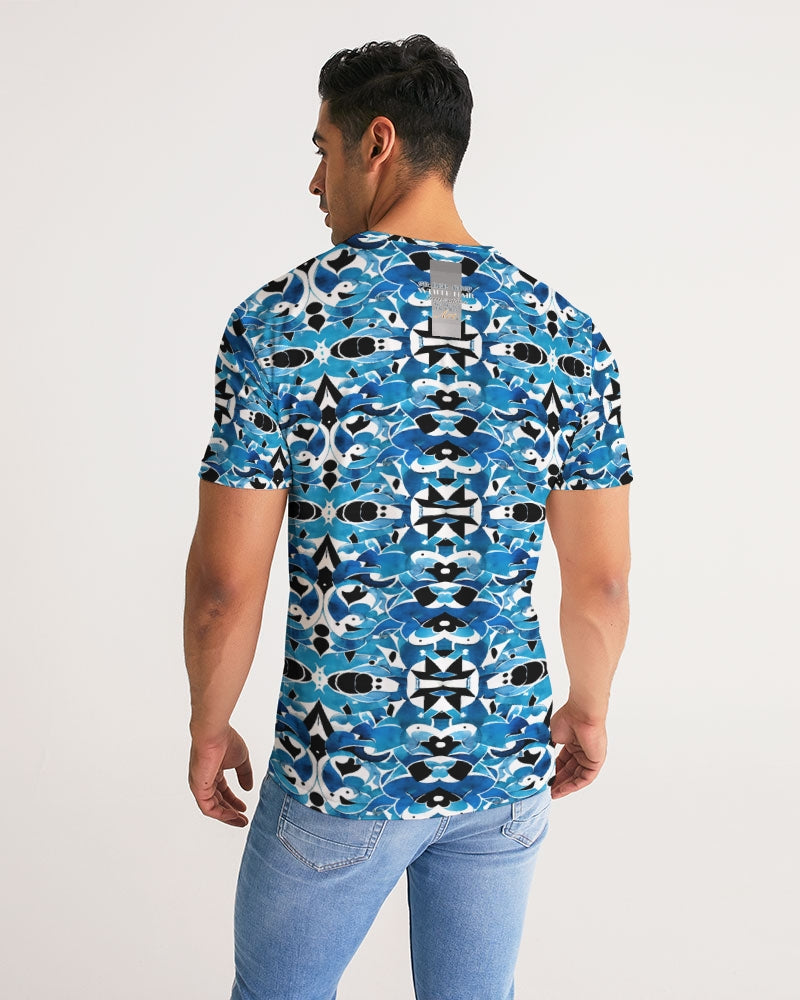 Blue Abstract pattern design Men's Tee