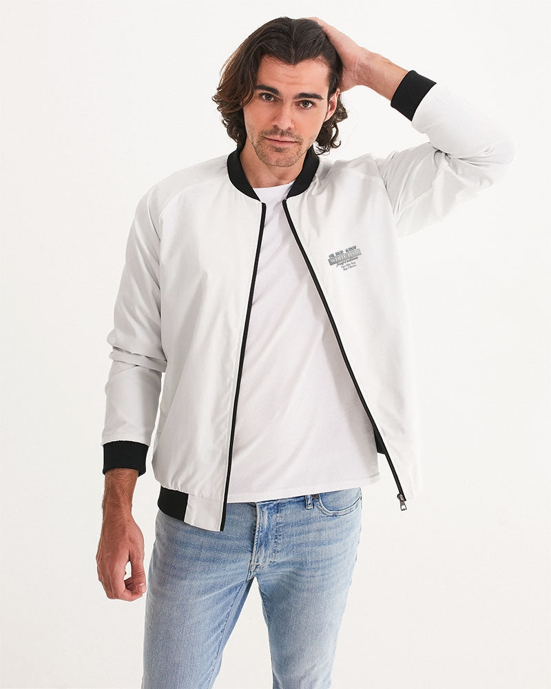 Silver Grey white hair and beard, my style my way Men's Bomber Jacket