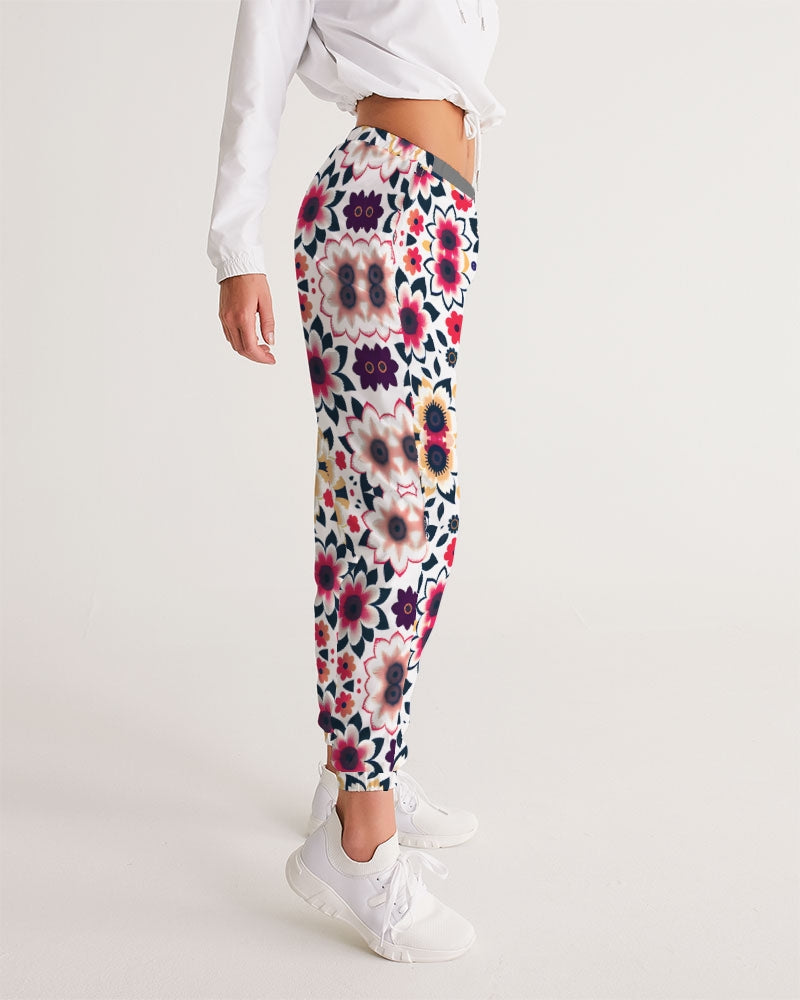 Abstract flower pattern Women's All-Over Print Track Pants