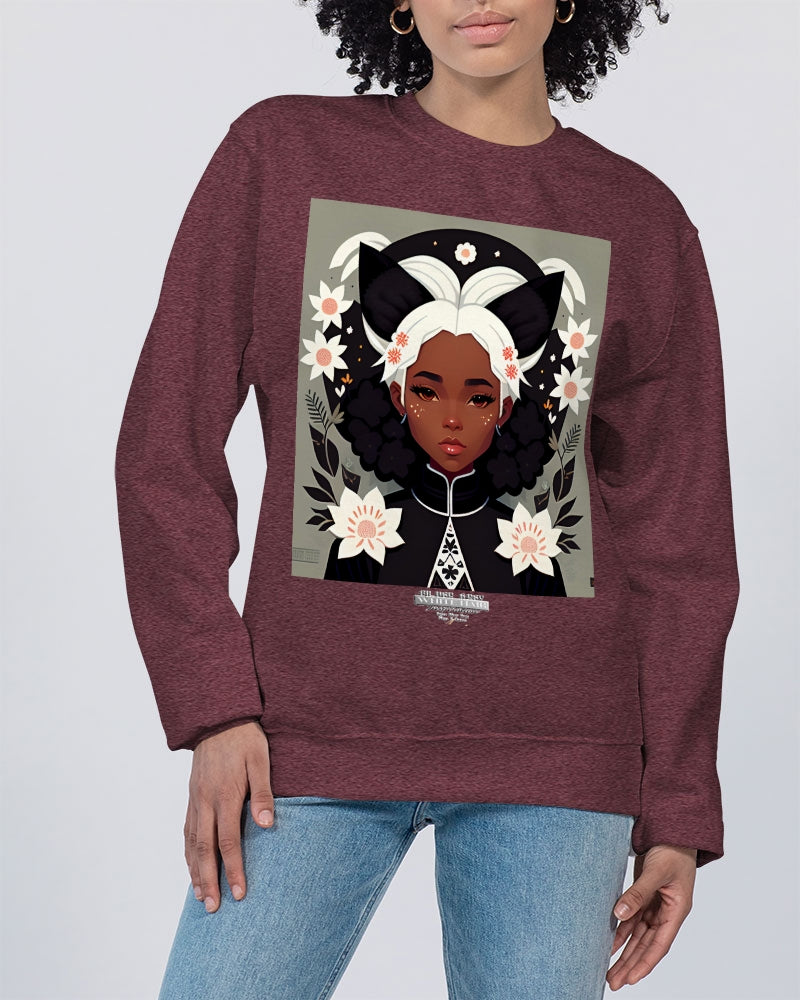 Nubian girl silver fox Unisex Sweatshirt | Champion