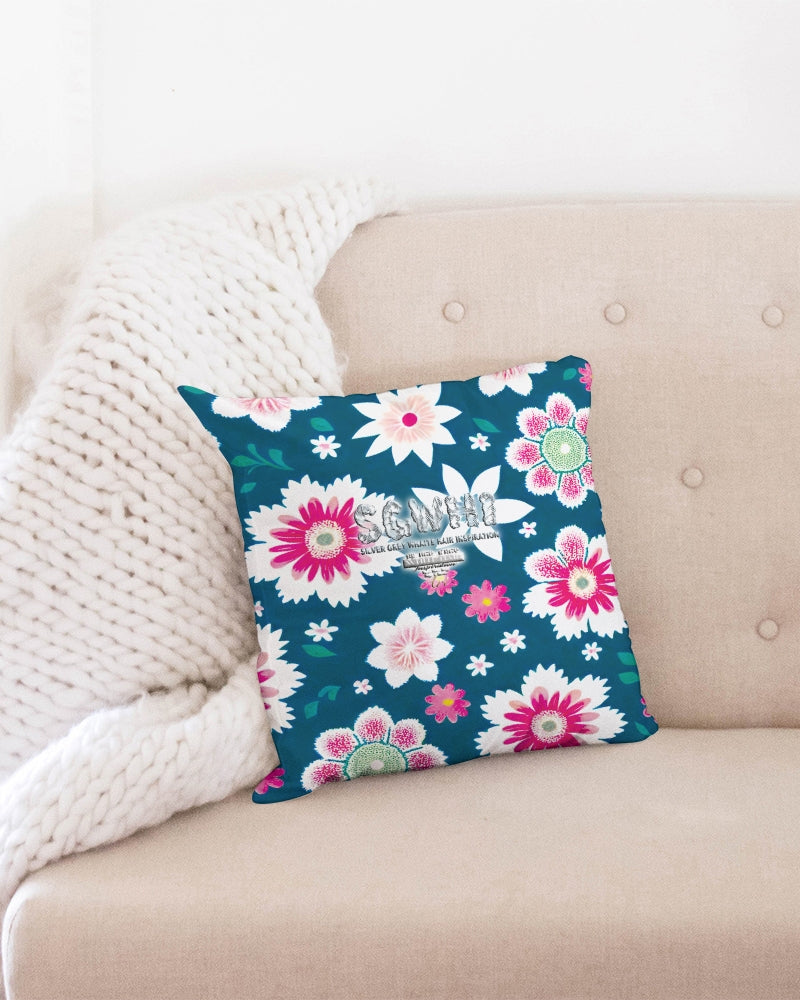 Beautiful floral pattern Throw Pillow Case 16"x16"