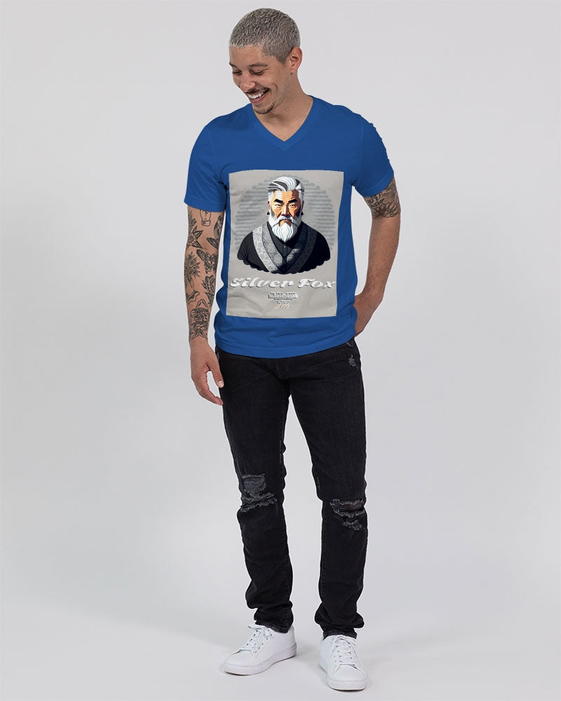 Asian Silverfox Men Unisex Jersey V-Neck Tee | Bella + Canvas