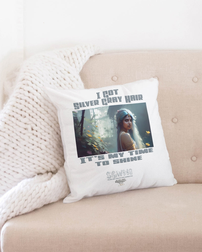 Indian sister to shine Throw Pillow Case 18"x18"