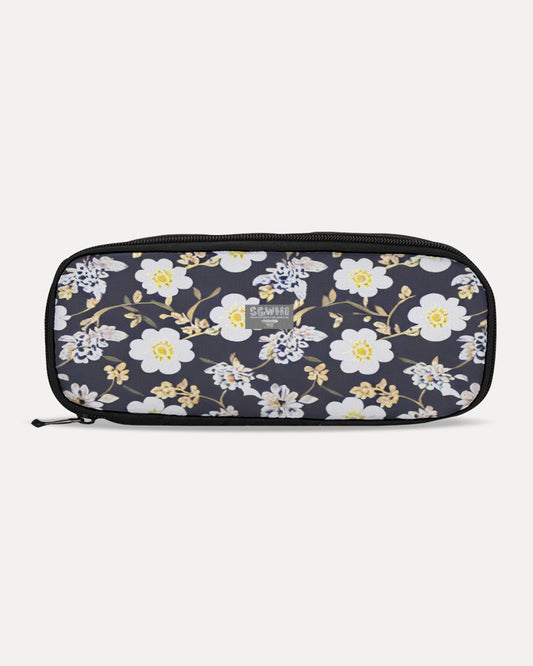 Pink flower black background Pencil Case