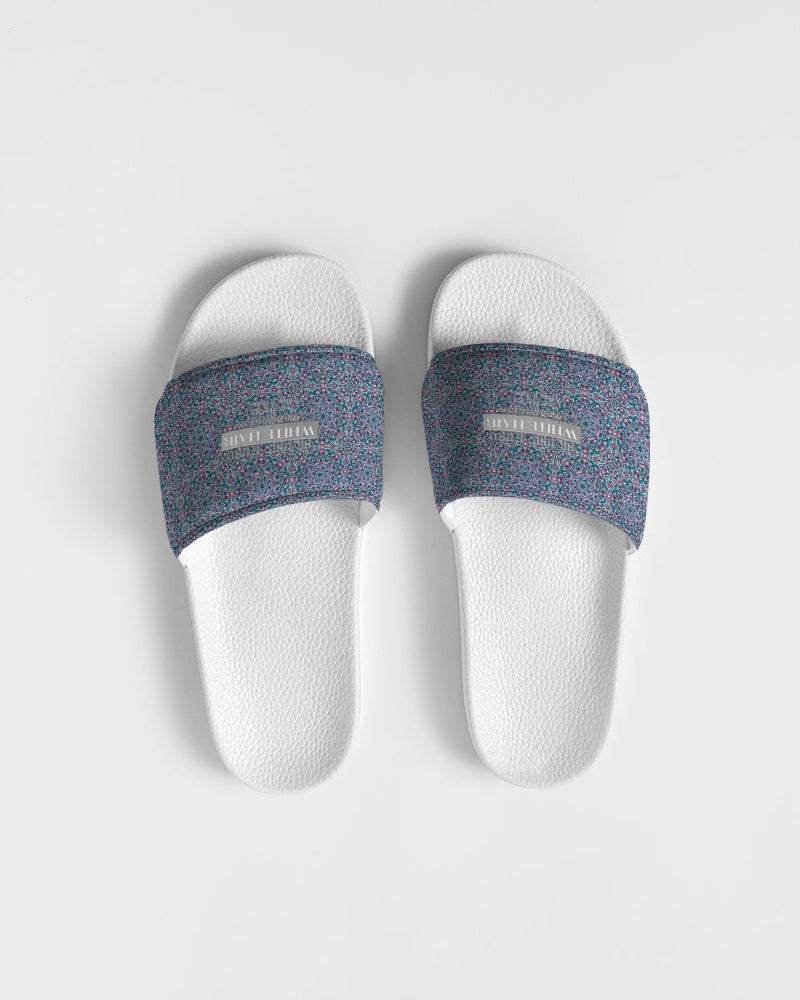 Trainers. blue mosaic Men's Slide Sandal