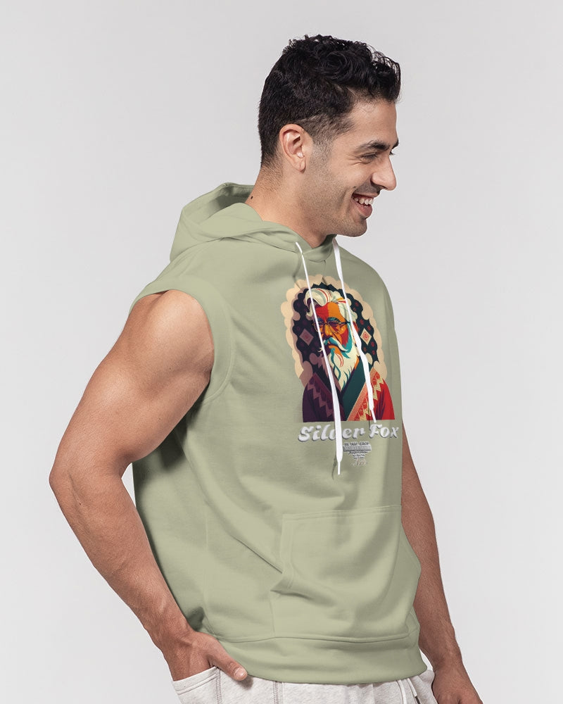 South Asian Silverfox Men's Premium Heavyweight Sleeveless Hoodie