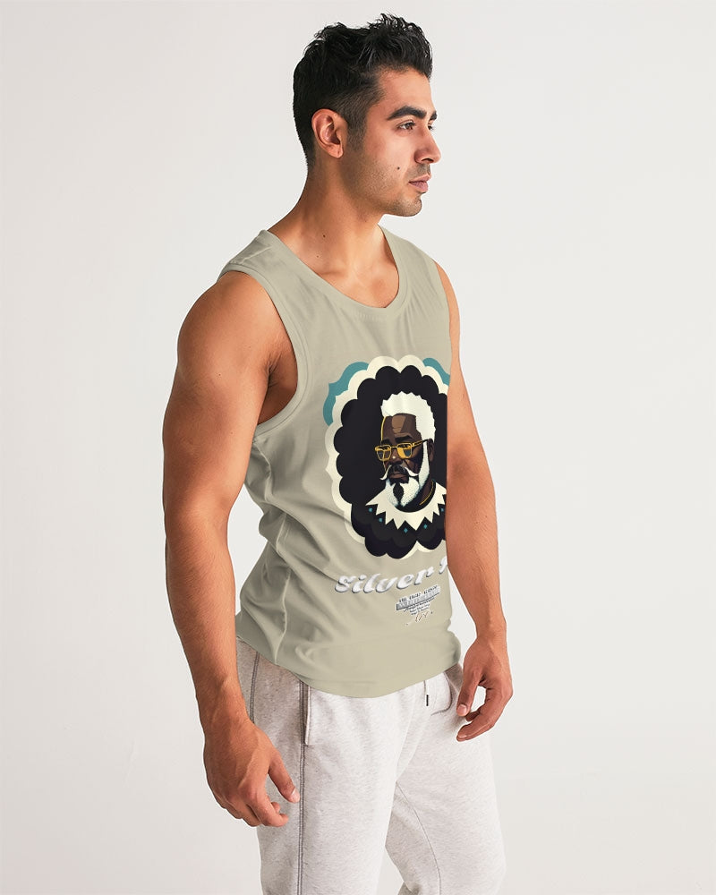 Black gentleman Silverfox Men's Sports Tank